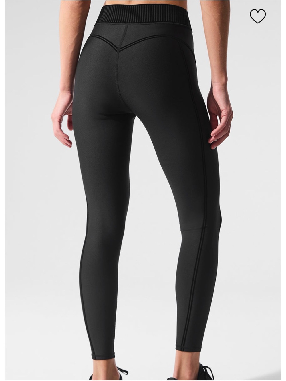 ALO Yoga airlift high waist 7/8 line up legging, black, M - Picture 2 of 5